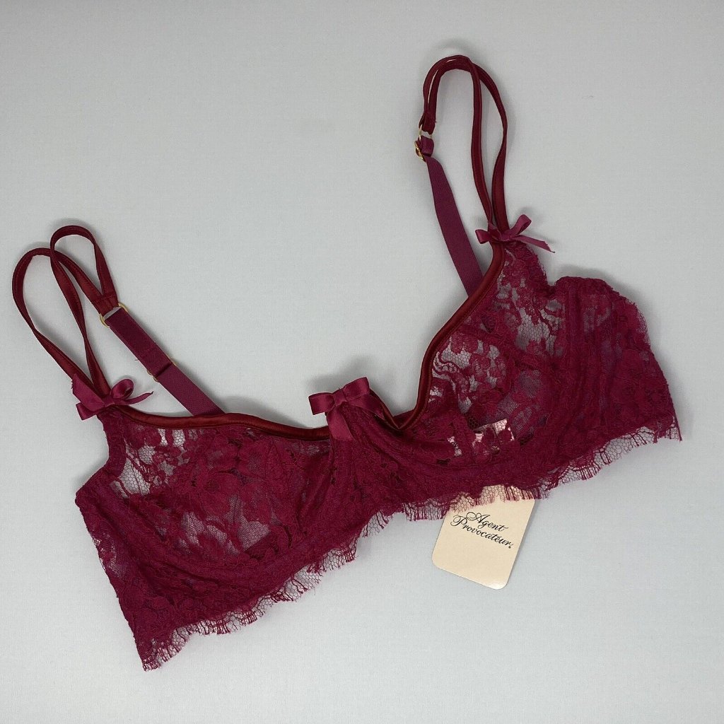 Agent Provocateur Carmilla Magenta Bra 36c Nwt